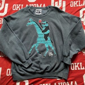 Pacsun Riot Society beer panda men’s grey sweatshirt